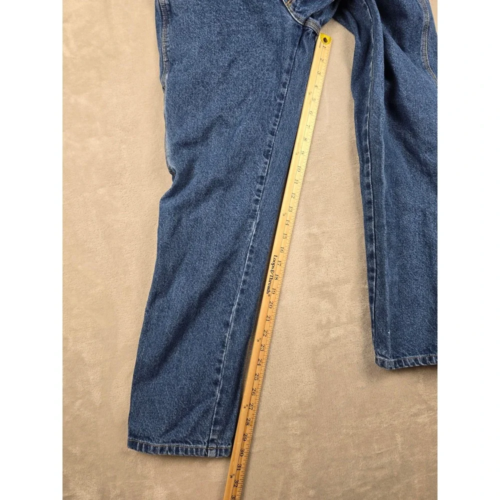 Berkley Jensen Carpenter Jeans Mens 32x32 Fit 31x31 Blue Denim Workwear Utility